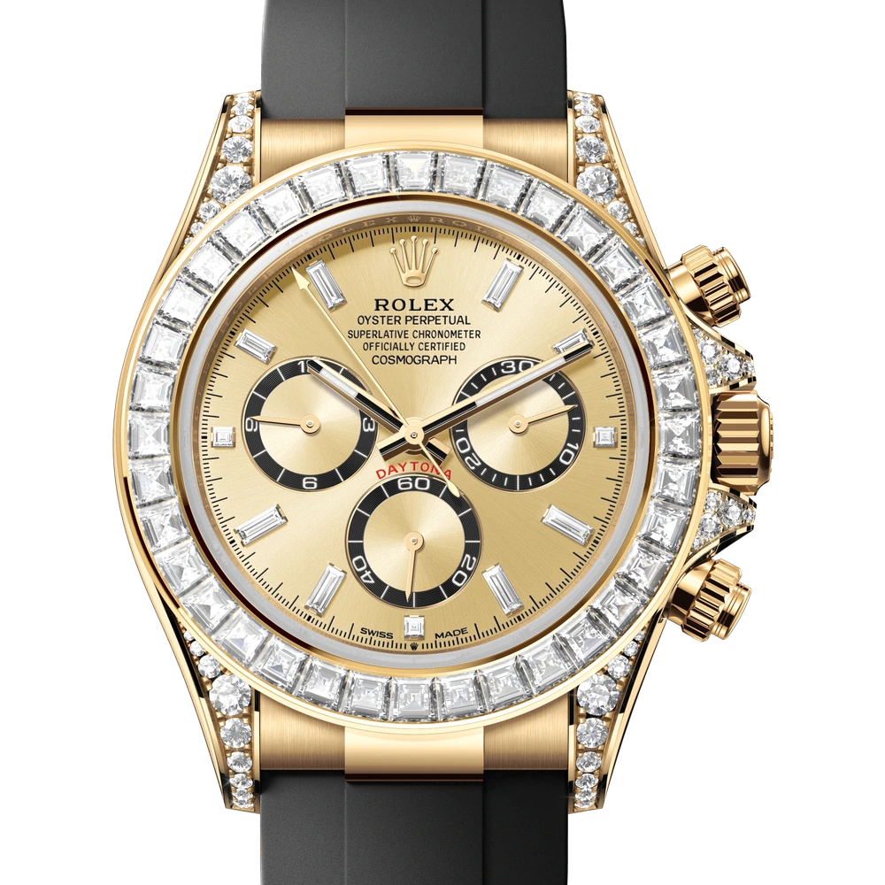 Rolex Cosmograph Daytona Oyster, 40 mm, yellow gold and diamonds Reference 126538TBR