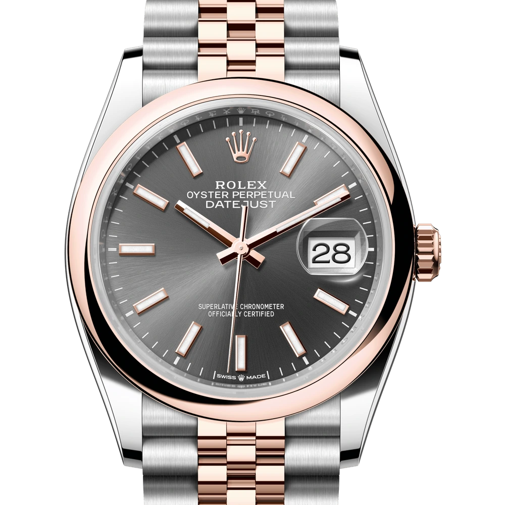 Rolex Datejust 36 Oyster, 36 mm, Oystersteel and Everose gold Reference 126201