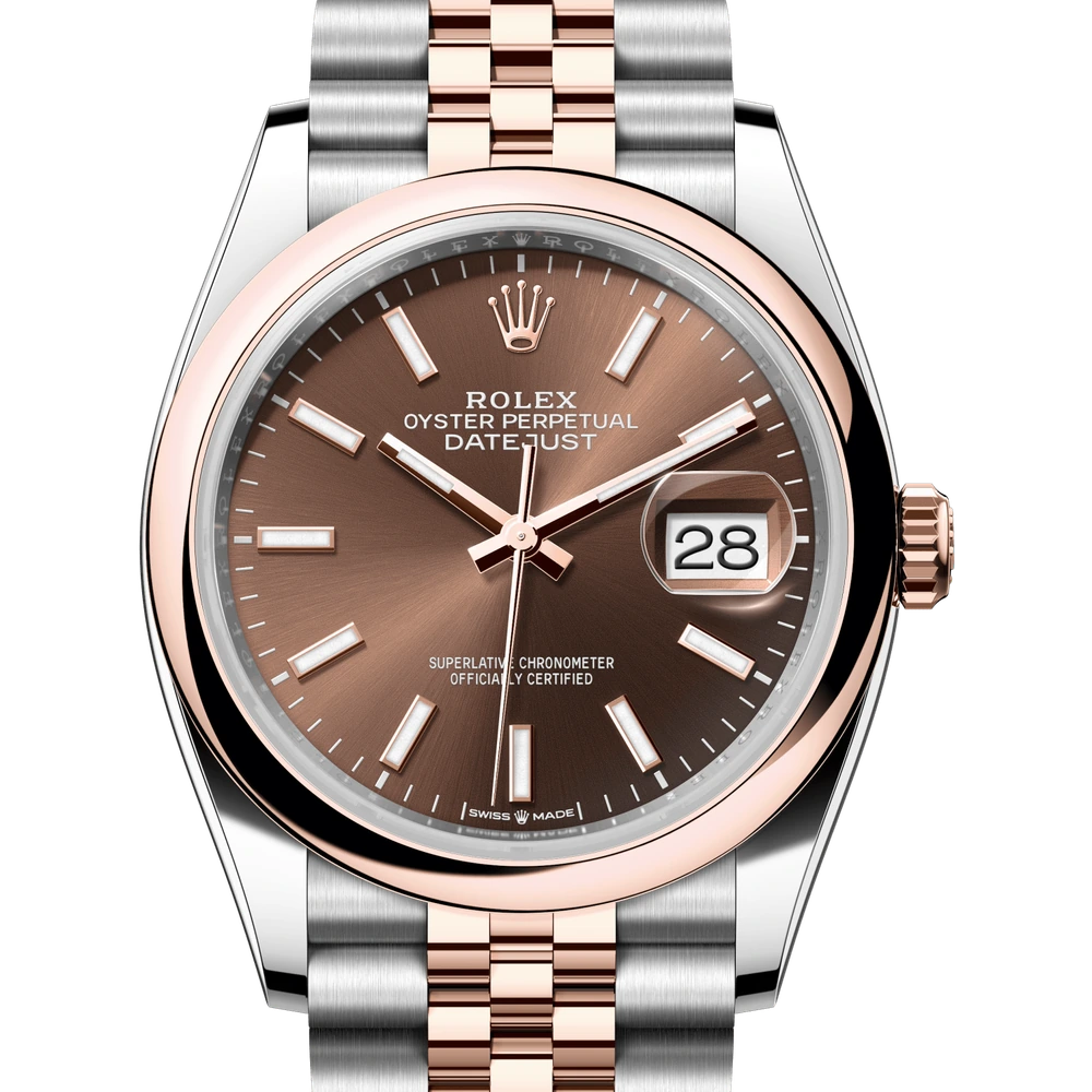 Rolex Datejust 36 Oyster, 36 mm, Oystersteel and Everose gold Reference 126201