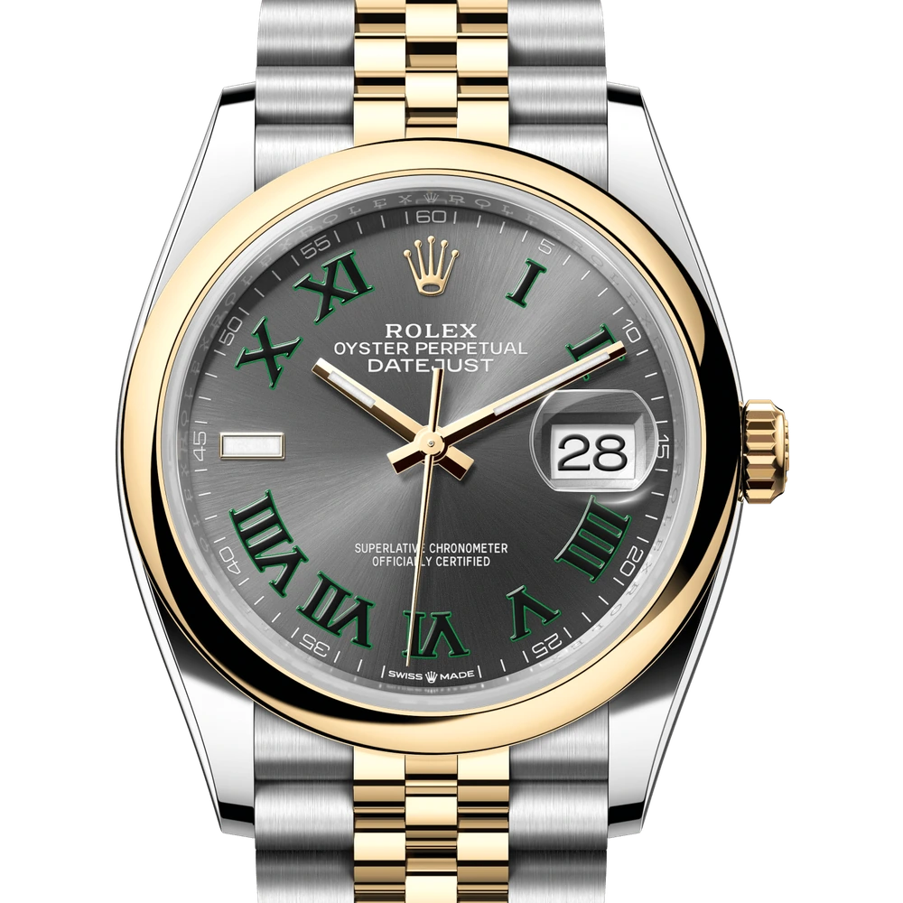 Rolex Datejust 36 Oyster, 36 mm, Oystersteel and yellow gold Reference 126203