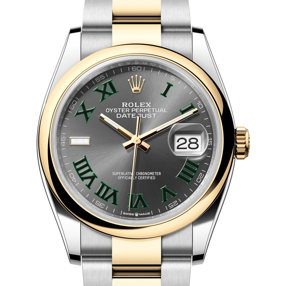 Rolex Datejust 36 Oyster, 36 mm, Oystersteel and yellow gold Reference 126203