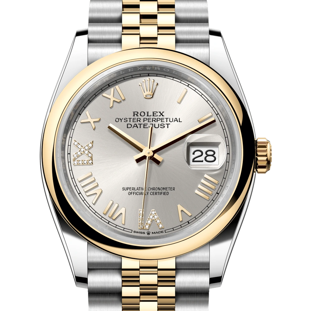 Rolex Datejust 36 Oyster, 36 mm, Oystersteel and yellow gold Reference 126203