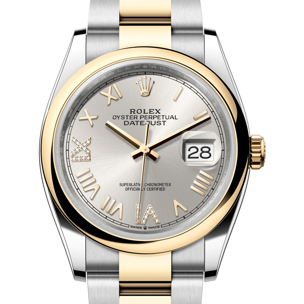 Rolex Datejust 36 Oyster, 36 mm, Oystersteel and yellow gold Reference 126203