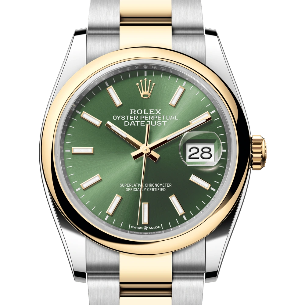 Rolex Datejust 36 Oyster, 36 mm, Oystersteel and yellow gold Reference 126203