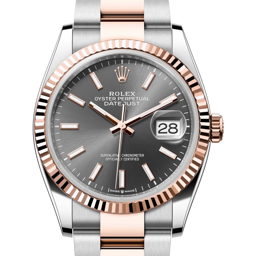 Rolex Datejust 36 Oyster, 36 mm, Oystersteel and Everose gold Reference 126231