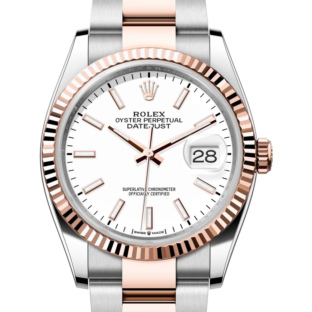 Rolex Datejust 36 Oyster, 36 mm, Oystersteel and Everose gold Reference 126231