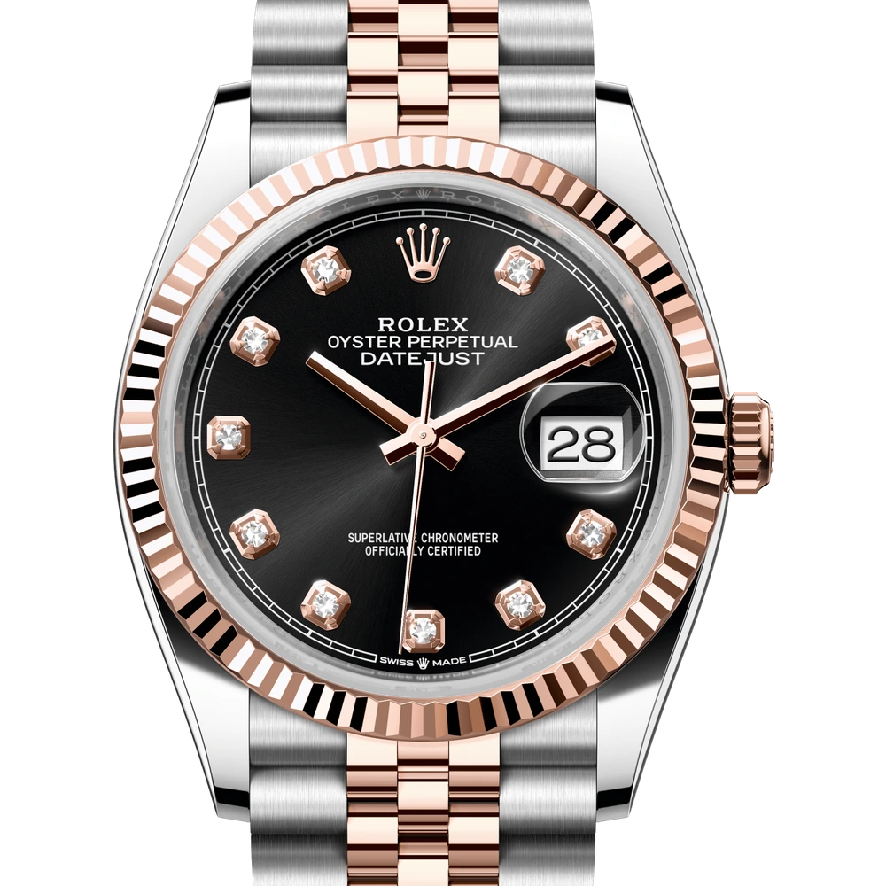 Rolex Datejust 36 Oyster, 36 mm, Oystersteel and Everose gold Reference 126231