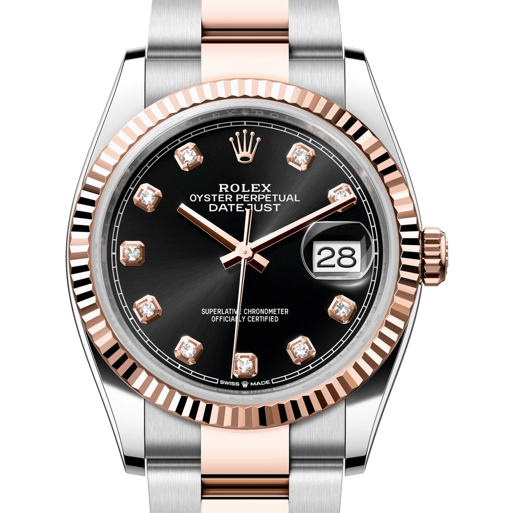 Rolex Datejust 36 Oyster, 36 mm, Oystersteel and Everose gold Reference 126231