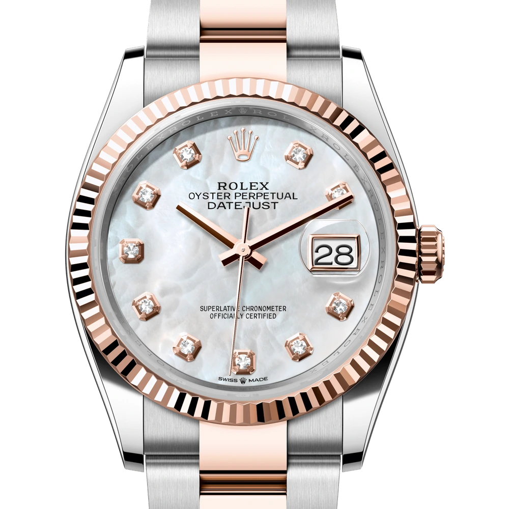 Rolex Datejust 36 Oyster, 36 mm, Oystersteel and Everose gold Reference 126231