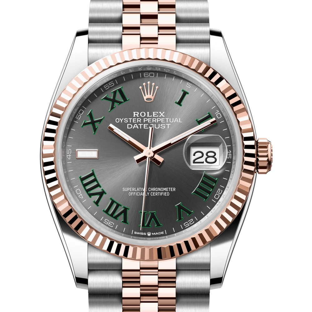 Rolex Datejust 36 Oyster, 36 mm, Oystersteel and Everose gold Reference 126231