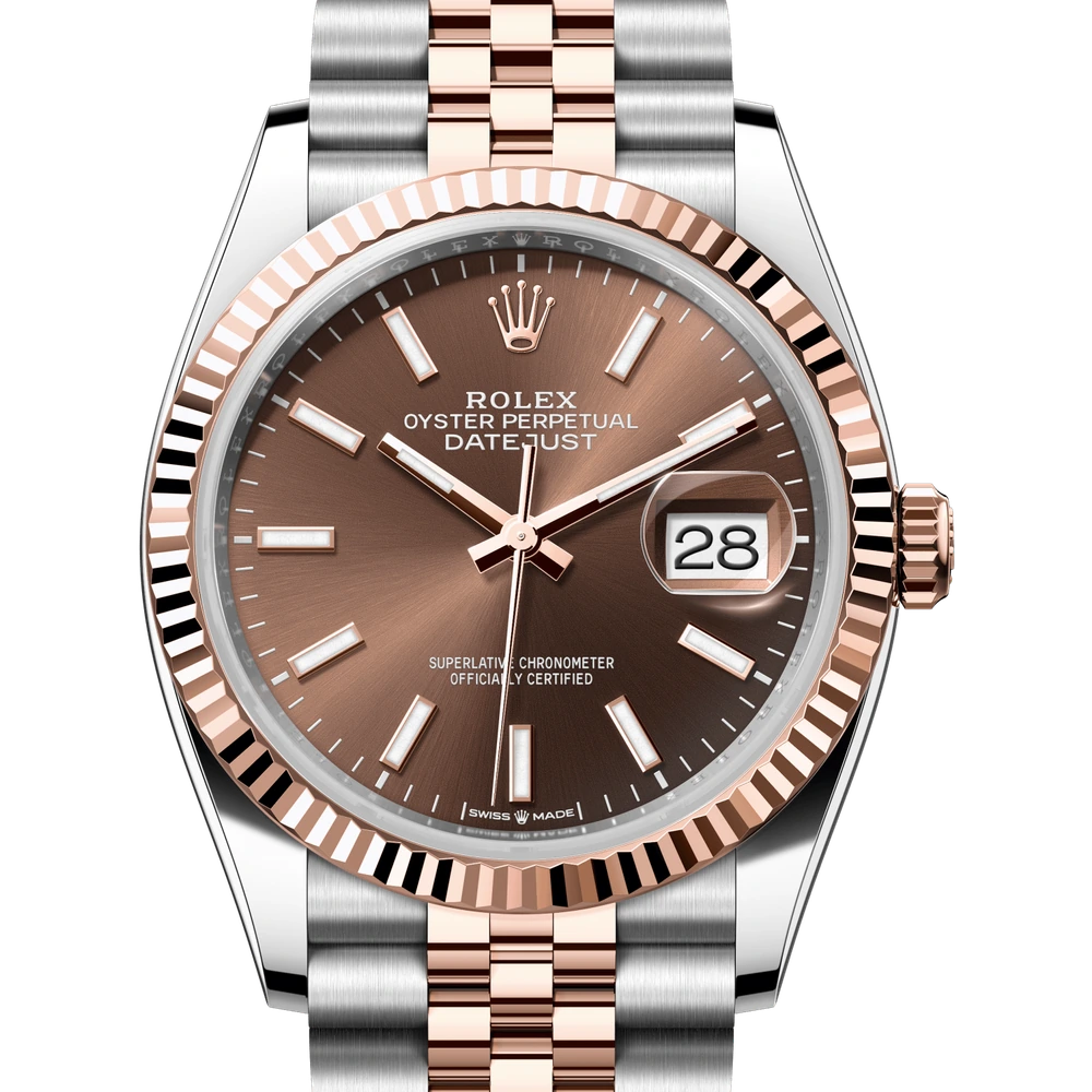 Rolex Datejust 36 Oyster, 36 mm, Oystersteel and Everose gold Reference 126231