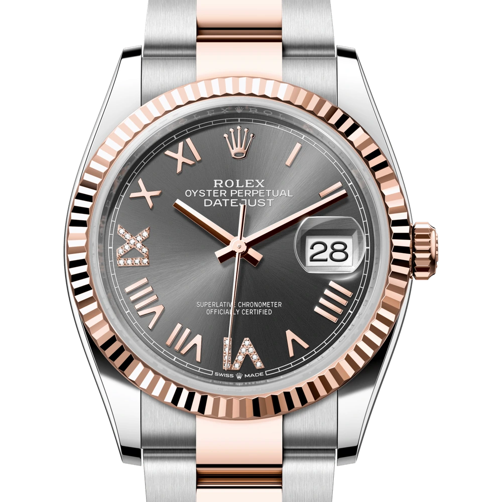 Rolex Datejust 36 Oyster, 36 mm, Oystersteel and Everose gold Reference 126231