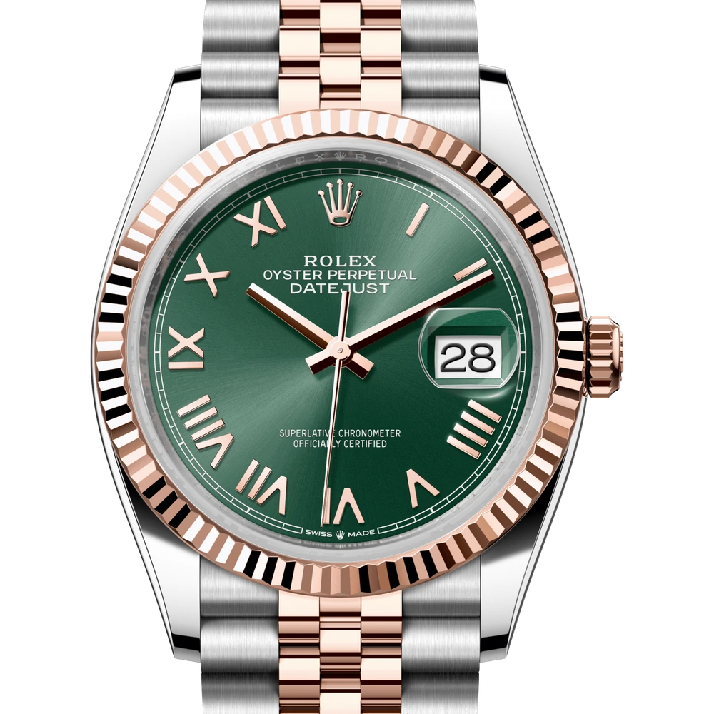 Rolex Datejust 36 Oyster, 36 mm, Oystersteel and Everose gold Reference 126231