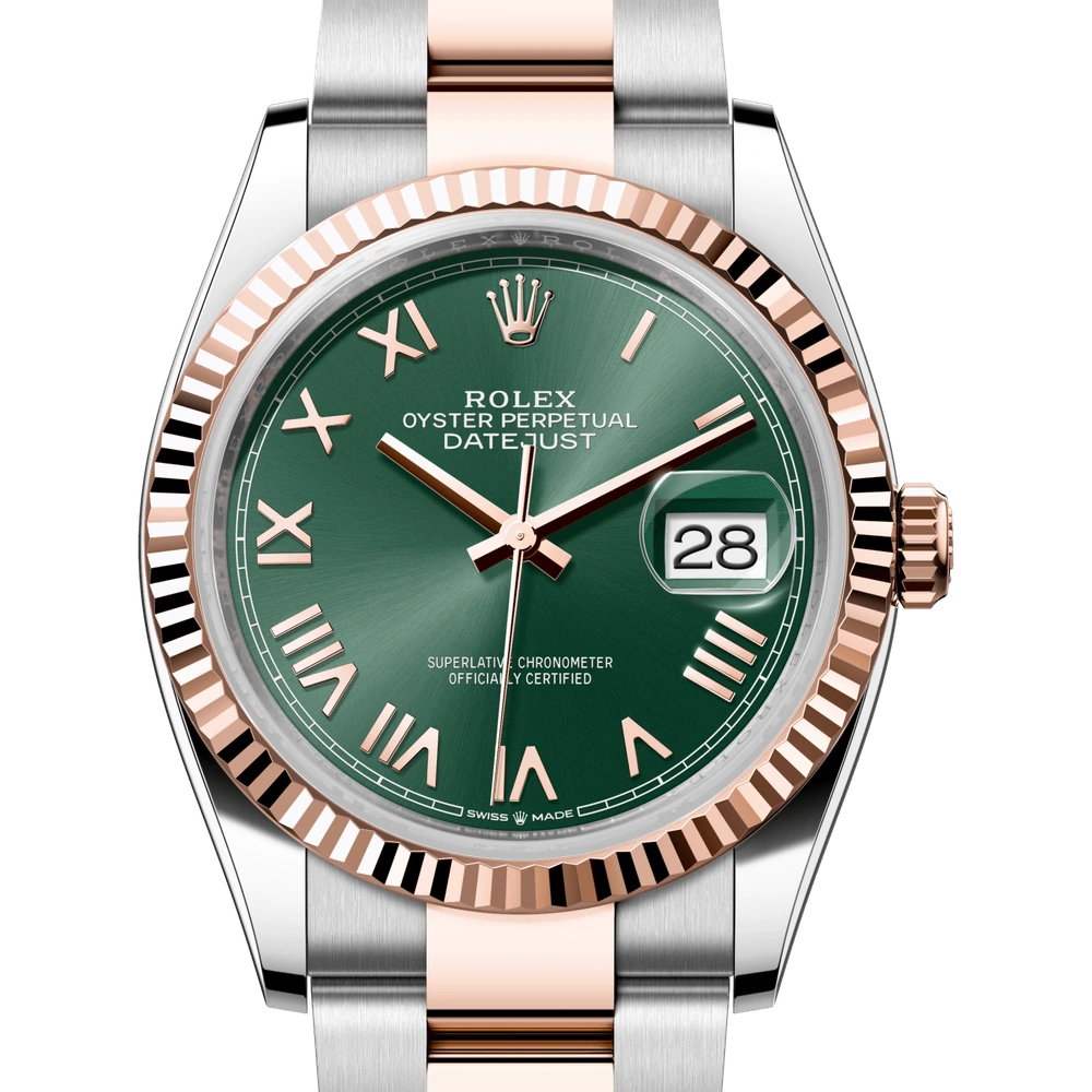 Rolex Datejust 36 Oyster, 36 mm, Oystersteel and Everose gold Reference 126231