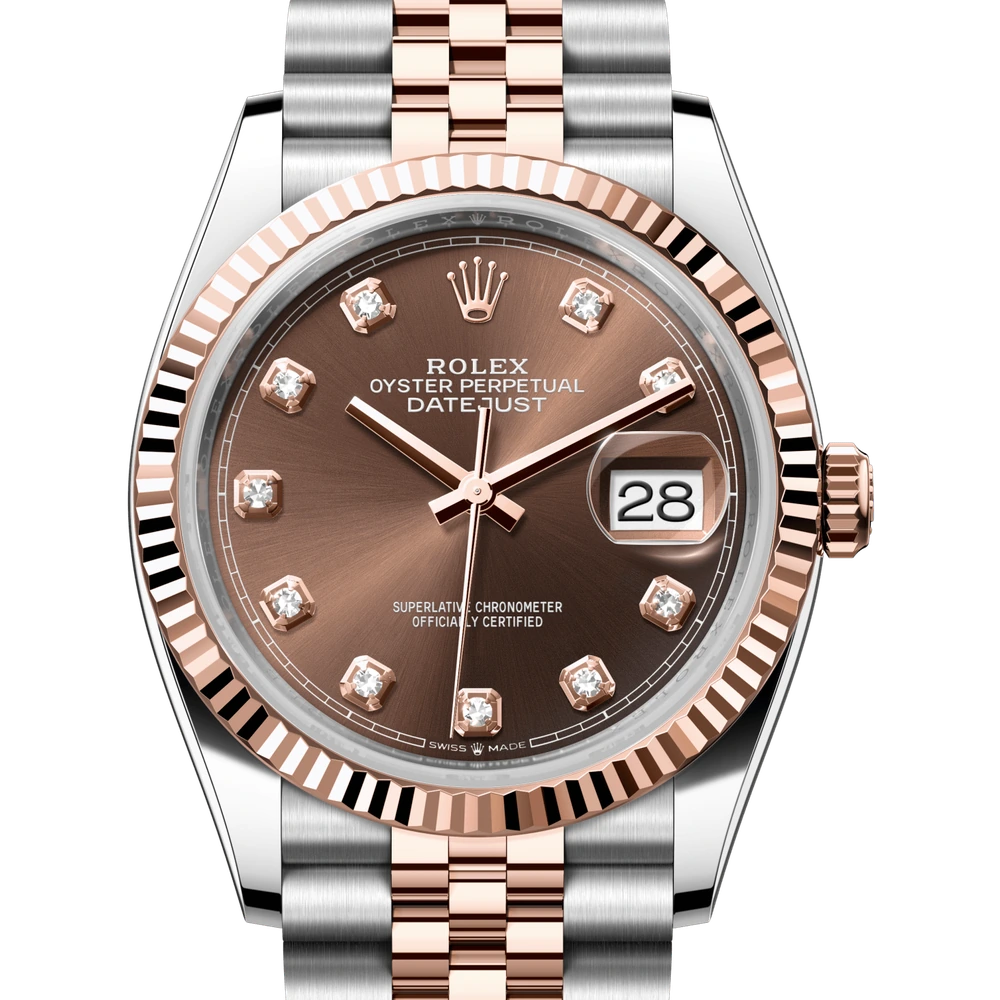Rolex Datejust 36 Oyster, 36 mm, Oystersteel and Everose gold Reference 126231