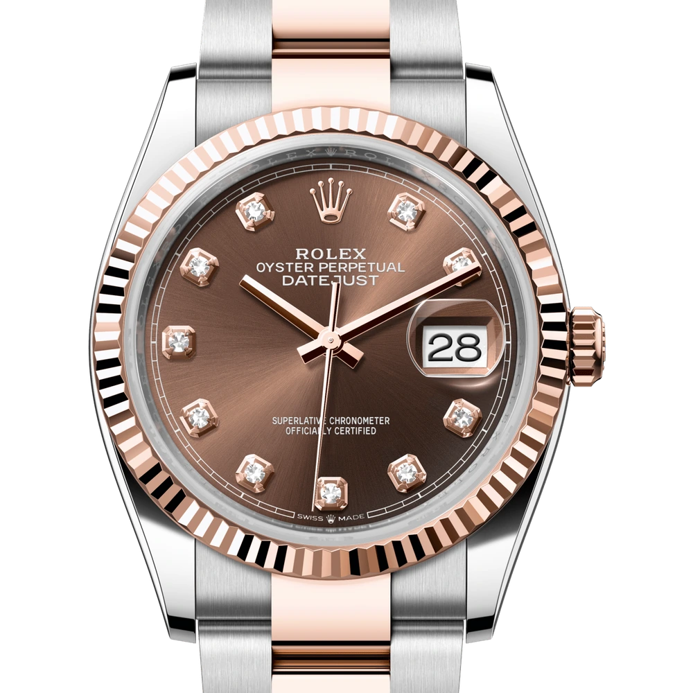 Rolex Datejust 36 Oyster, 36 mm, Oystersteel and Everose gold Reference 126231