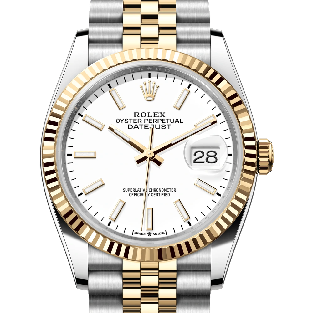 Rolex Datejust 36 Oyster, 36 mm, Oystersteel and yellow gold Reference 126233