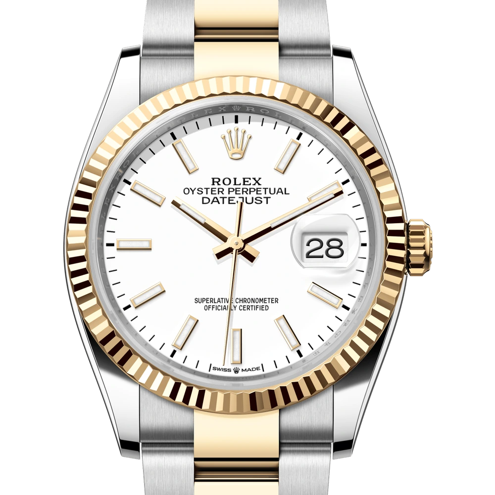 Rolex Datejust 36 Oyster, 36 mm, Oystersteel and yellow gold Reference 126233