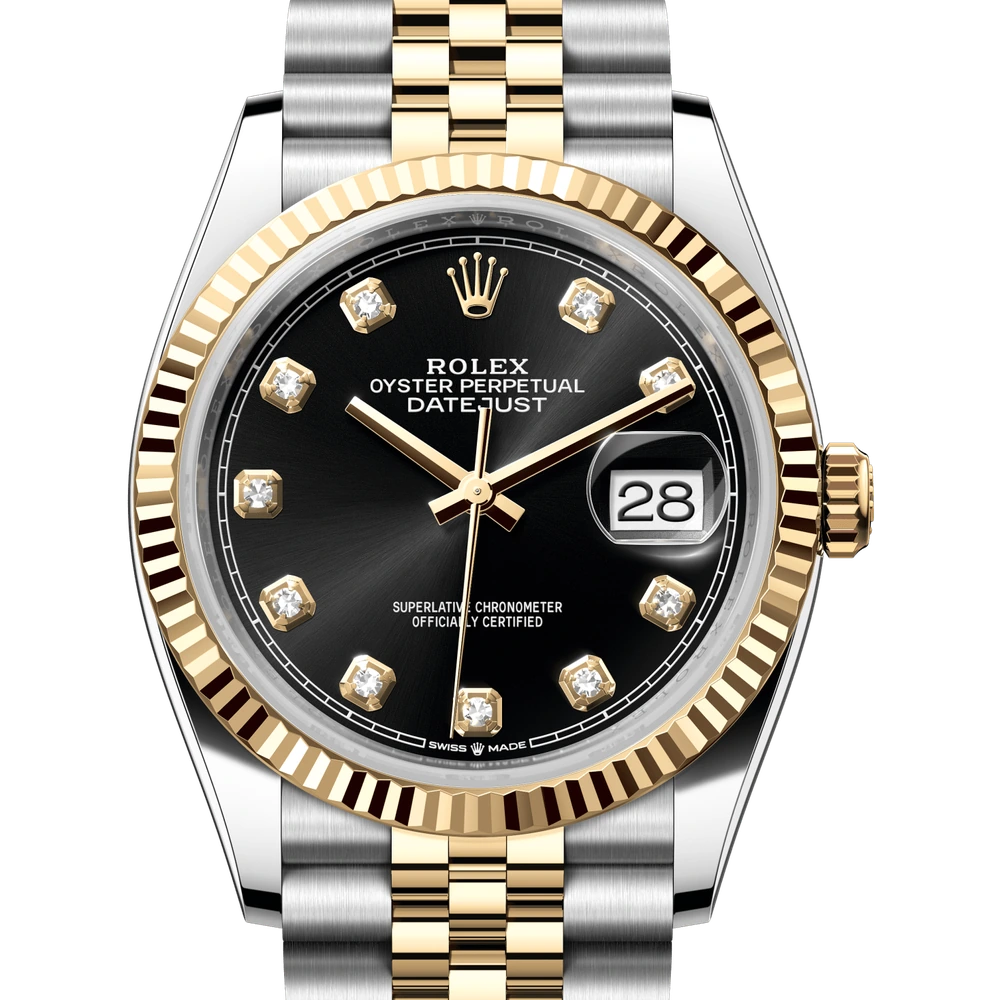 Rolex Datejust 36 Oyster, 36 mm, Oystersteel and yellow gold Reference 126233