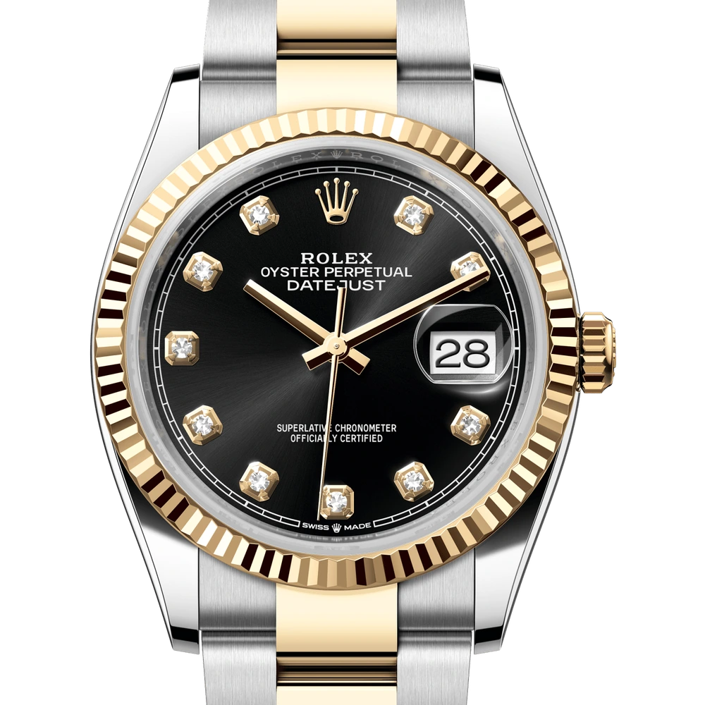 Rolex Datejust 36 Oyster, 36 mm, Oystersteel and yellow gold Reference 126233