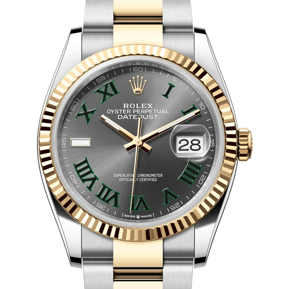 Rolex Datejust 36 Oyster, 36 mm, Oystersteel and yellow gold Reference 126233