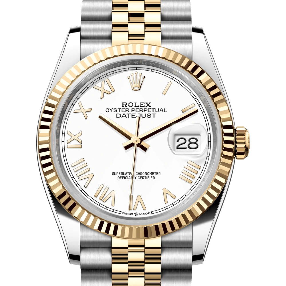 Rolex Datejust 36 Oyster, 36 mm, Oystersteel and yellow gold Reference 126233