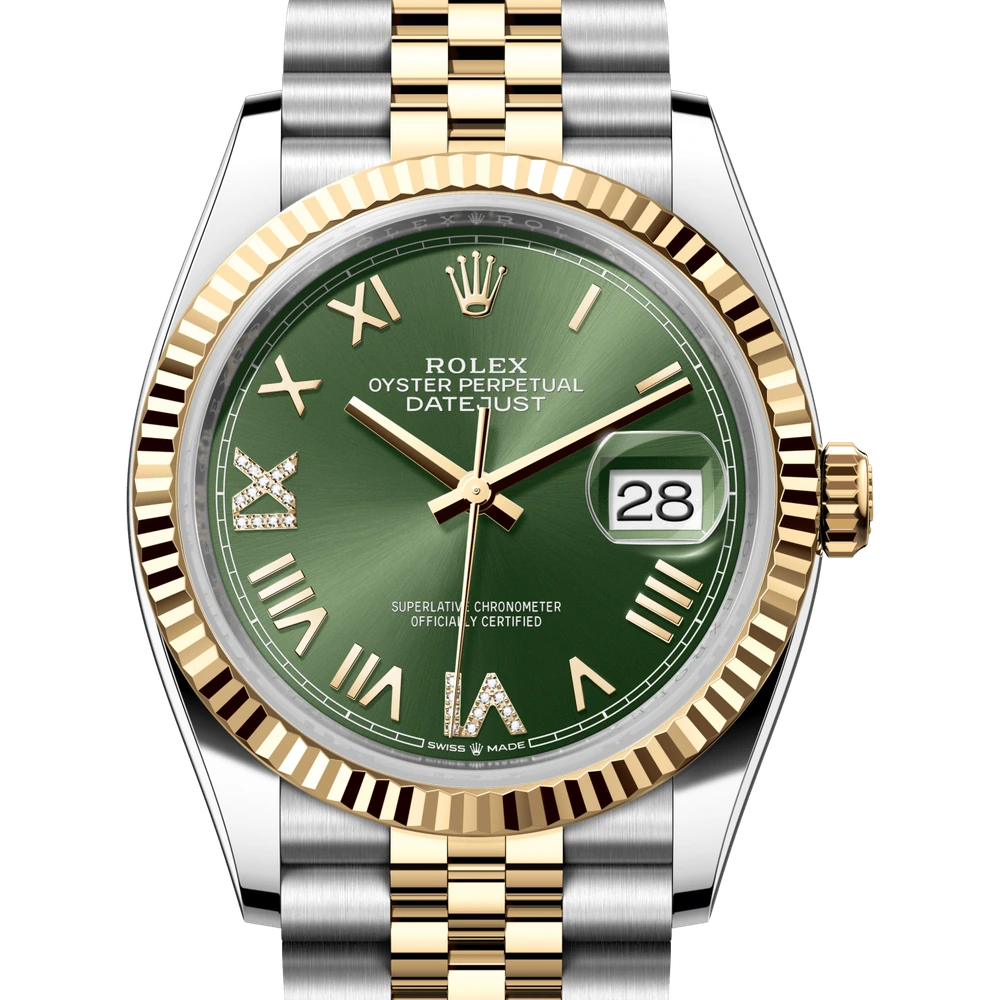 Rolex Datejust 36 Oyster, 36 mm, Oystersteel and yellow gold Reference 126233