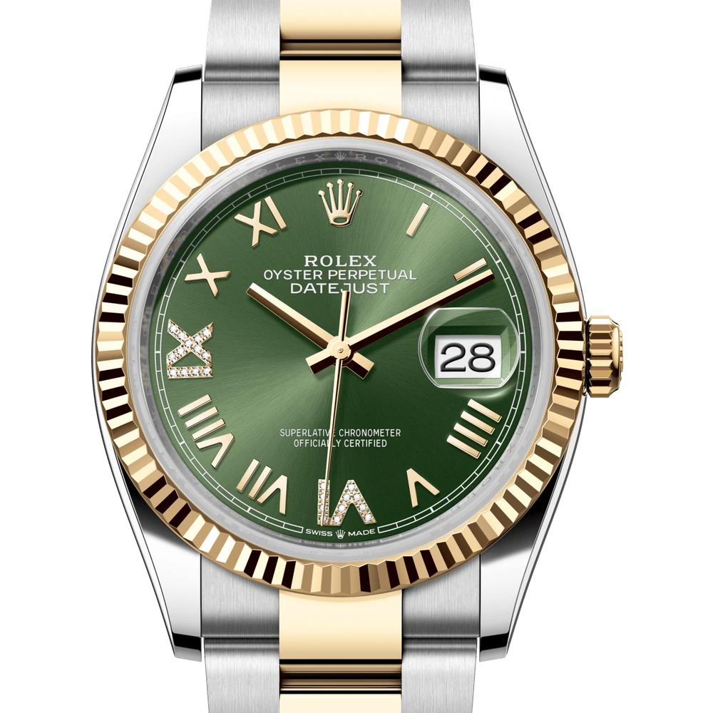 Rolex Datejust 36 Oyster, 36 mm, Oystersteel and yellow gold Reference 126233