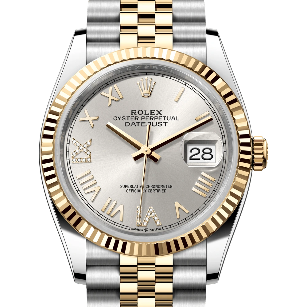 Rolex Datejust 36 Oyster, 36 mm, Oystersteel and yellow gold Reference 126233