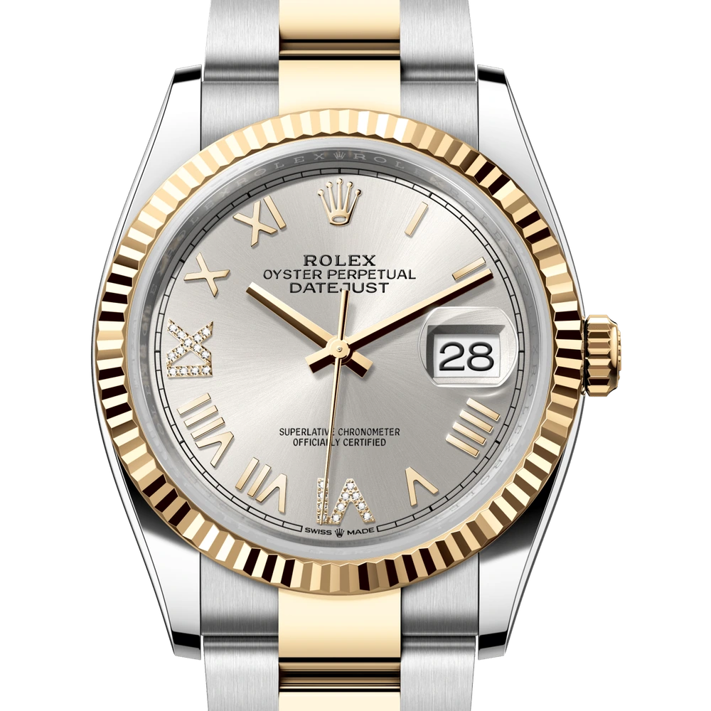 Rolex Datejust 36 Oyster, 36 mm, Oystersteel and yellow gold Reference 126233