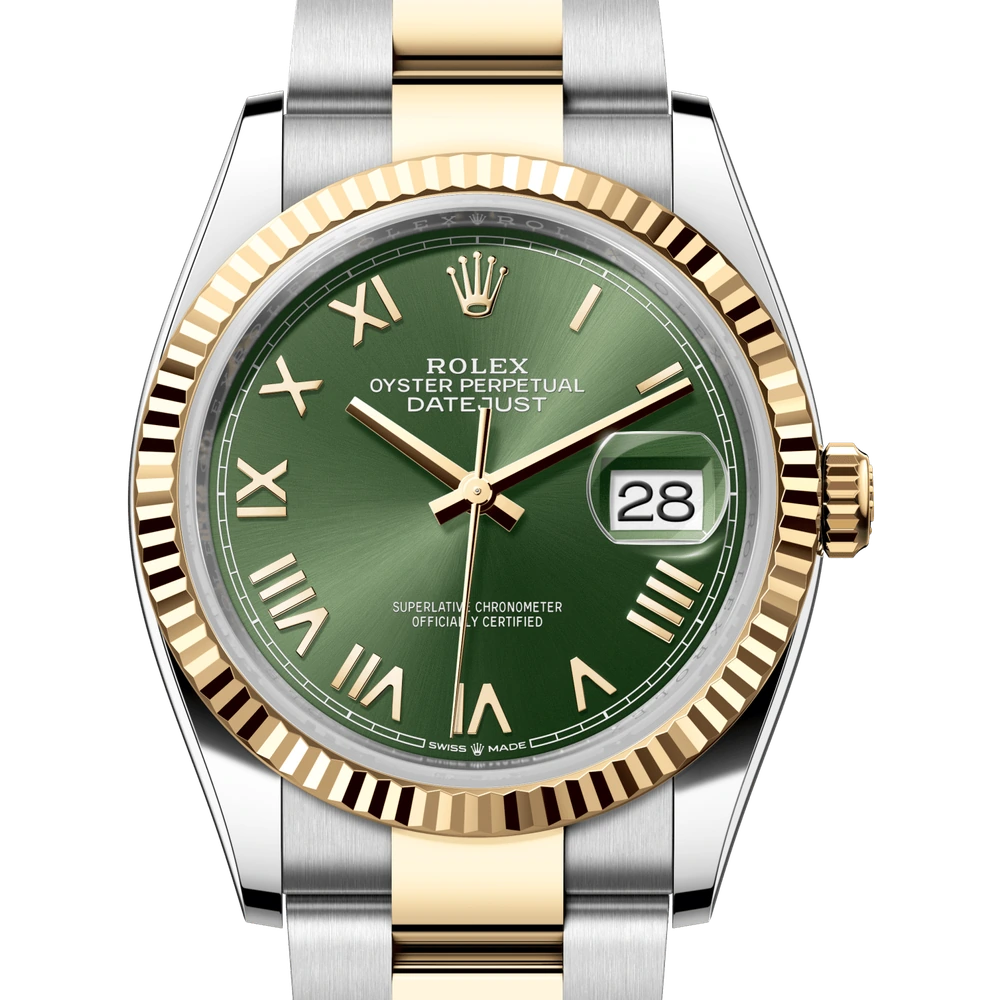 Rolex Datejust 36 Oyster, 36 mm, Oystersteel and yellow gold Reference 126233