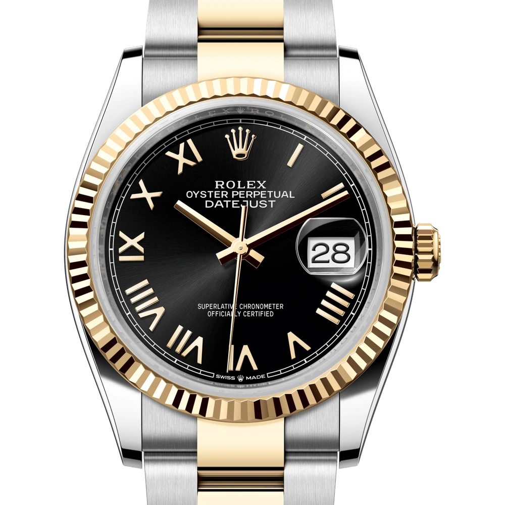 Rolex Datejust 36 Oyster, 36 mm, Oystersteel and yellow gold Reference 126233