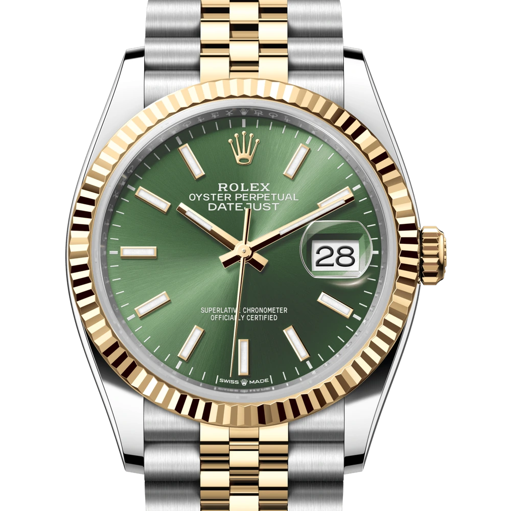 Rolex Datejust 36 Oyster, 36 mm, Oystersteel and yellow gold Reference 126233