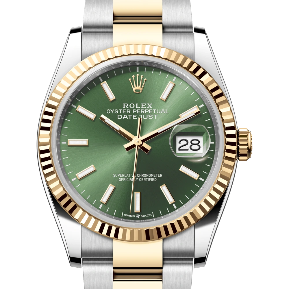 Rolex Datejust 36 Oyster, 36 mm, Oystersteel and yellow gold Reference 126233