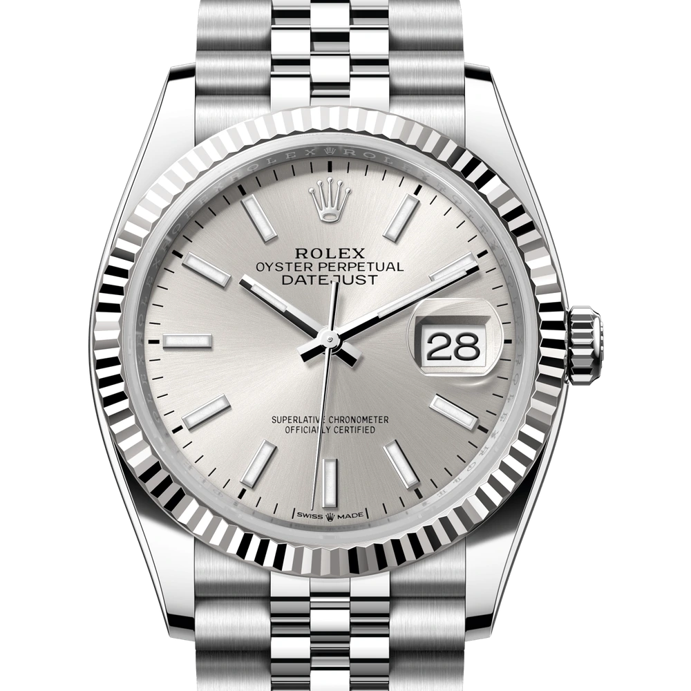 Rolex Datejust 36 Oyster, 36 mm, Oystersteel and white gold Reference 126234