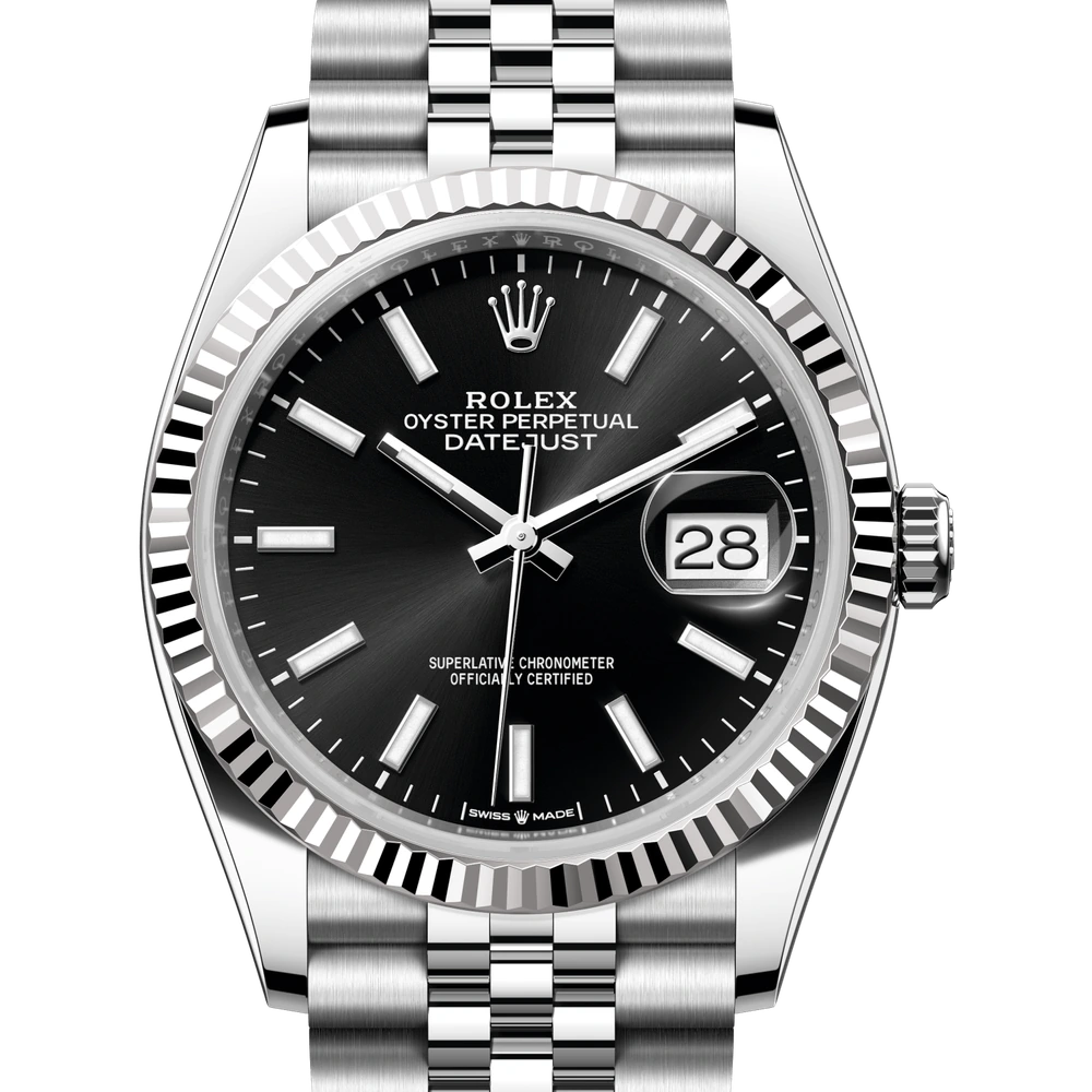 Rolex Datejust 36 Oyster, 36 mm, Oystersteel and white gold Reference 126234