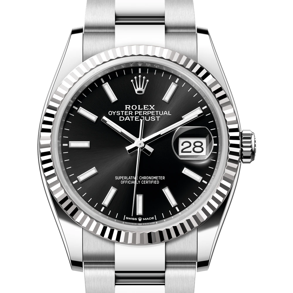 Rolex Datejust 36 Oyster, 36 mm, Oystersteel and white gold Reference 126234