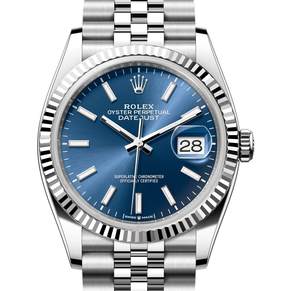 Rolex Datejust 36 Oyster, 36 mm, Oystersteel and white gold Reference 126234