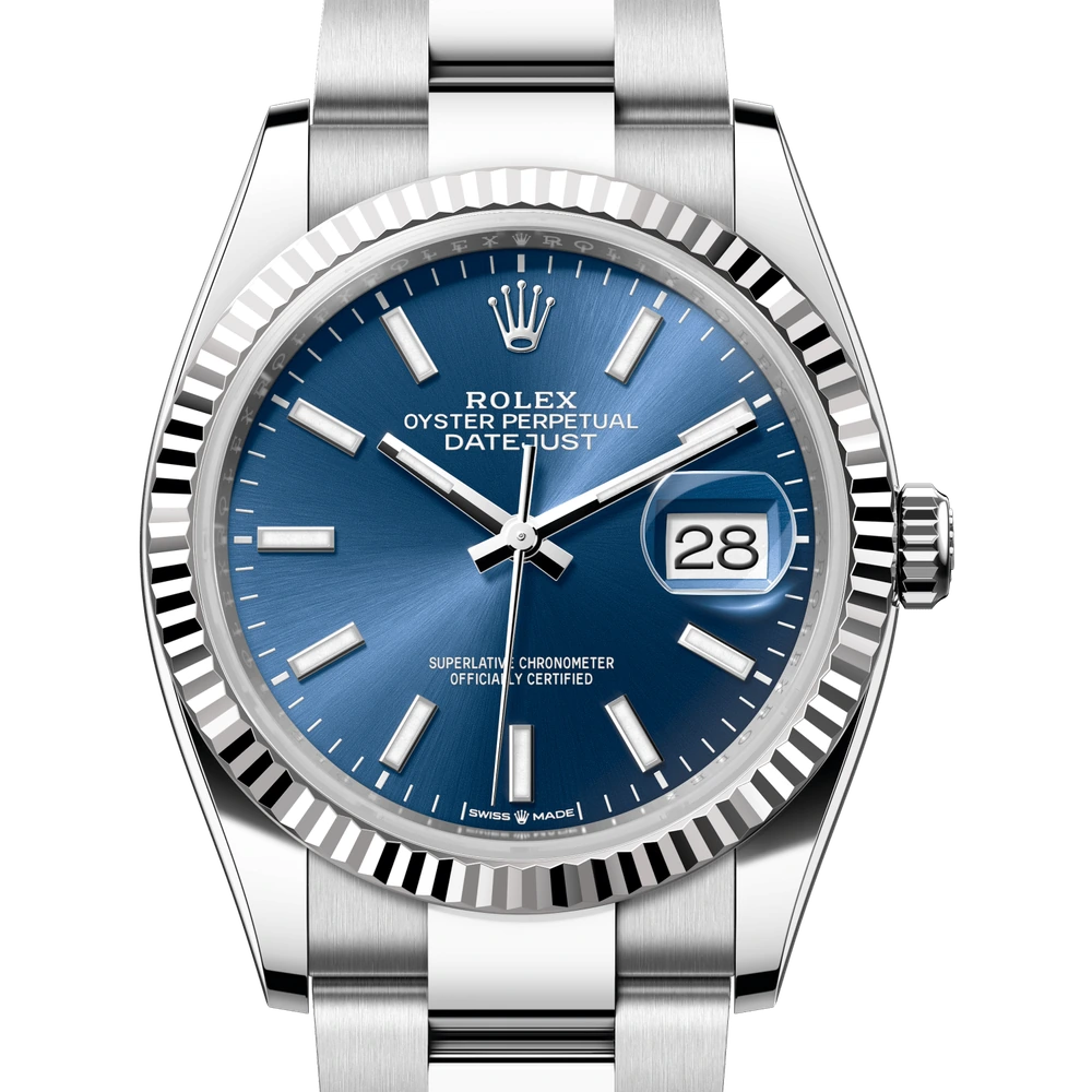 Rolex Datejust 36 Oyster, 36 mm, Oystersteel and white gold Reference 126234