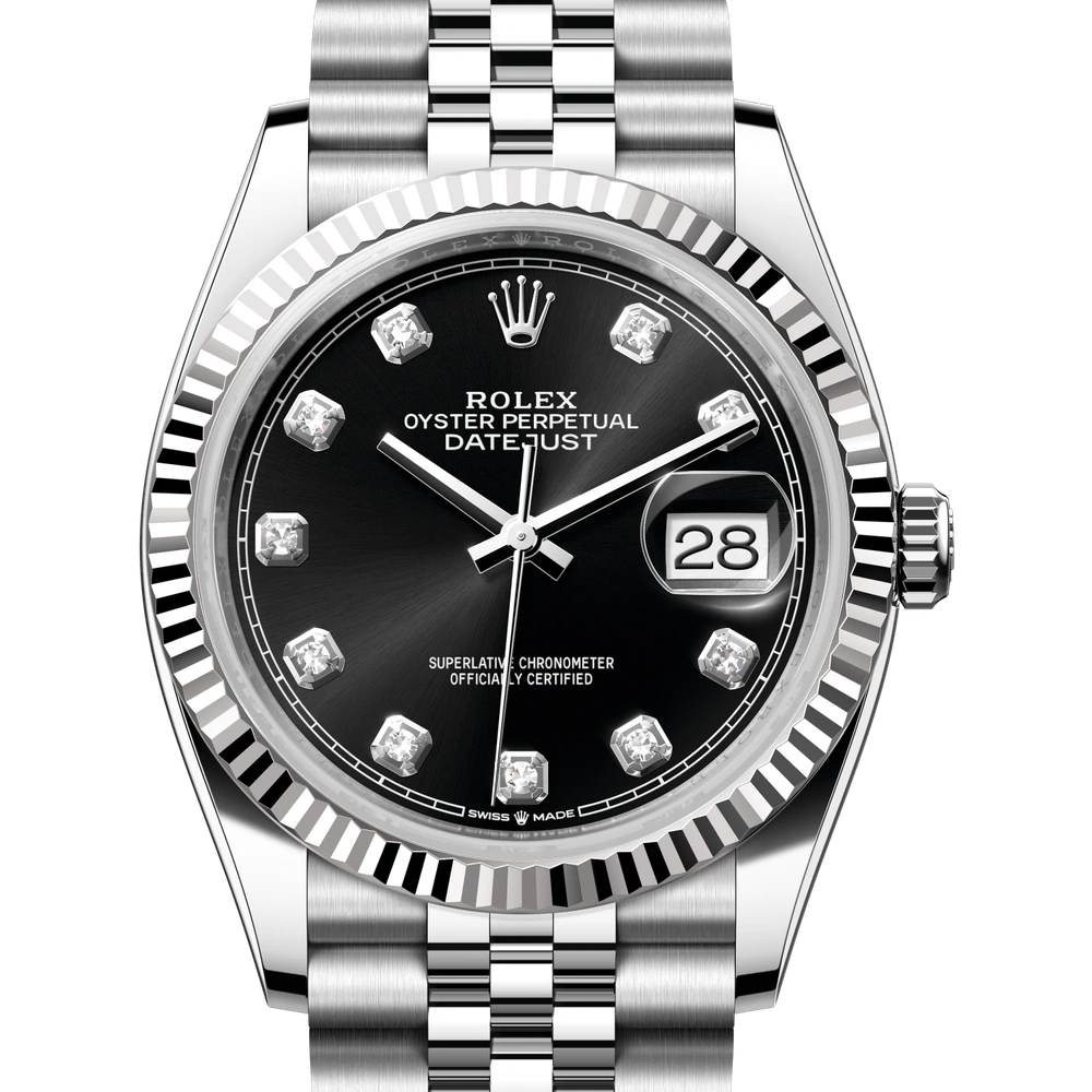 Rolex Datejust 36 Oyster, 36 mm, Oystersteel and white gold Reference 126234