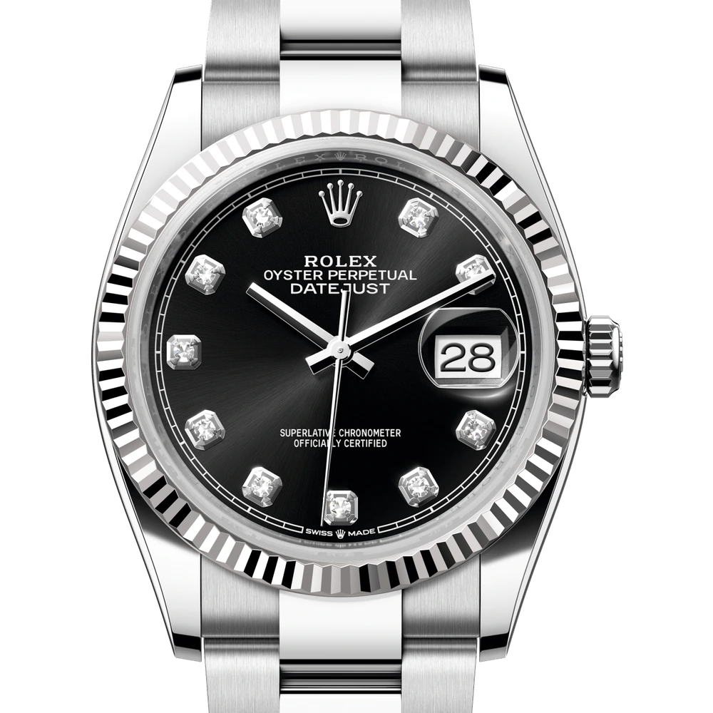 Rolex Datejust 36 Oyster, 36 mm, Oystersteel and white gold Reference 126234