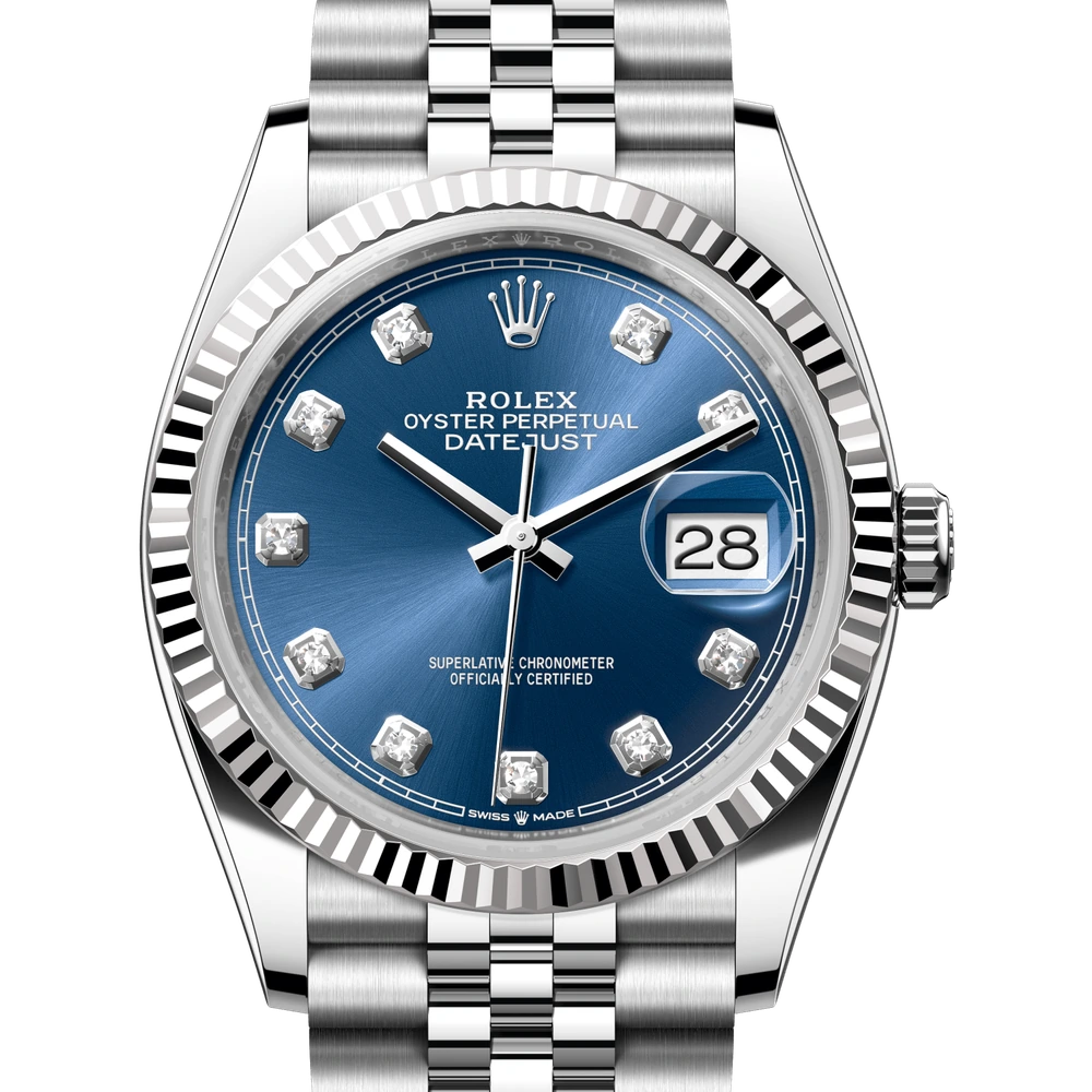 Rolex Datejust 36 Oyster, 36 mm, Oystersteel and white gold Reference 126234