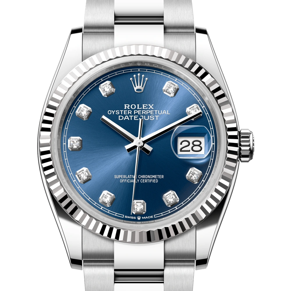 Rolex Datejust 36 Oyster, 36 mm, Oystersteel and white gold Reference 126234