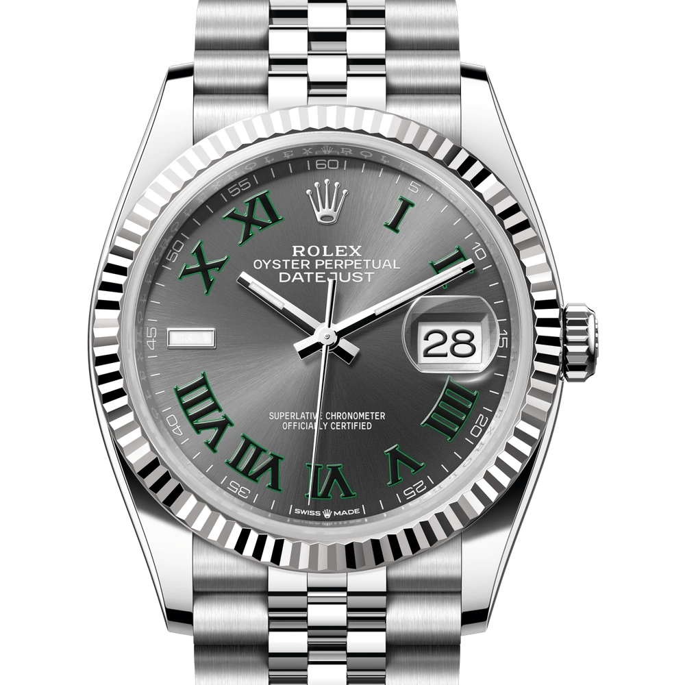 Rolex Datejust 36 Oyster, 36 mm, Oystersteel and white gold Reference 126234