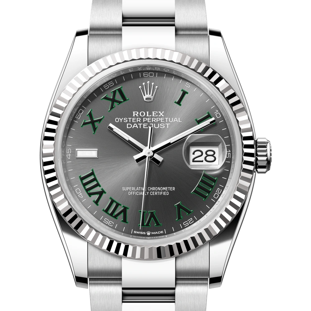 Rolex Datejust 36 Oyster, 36 mm, Oystersteel and white gold Reference 126234
