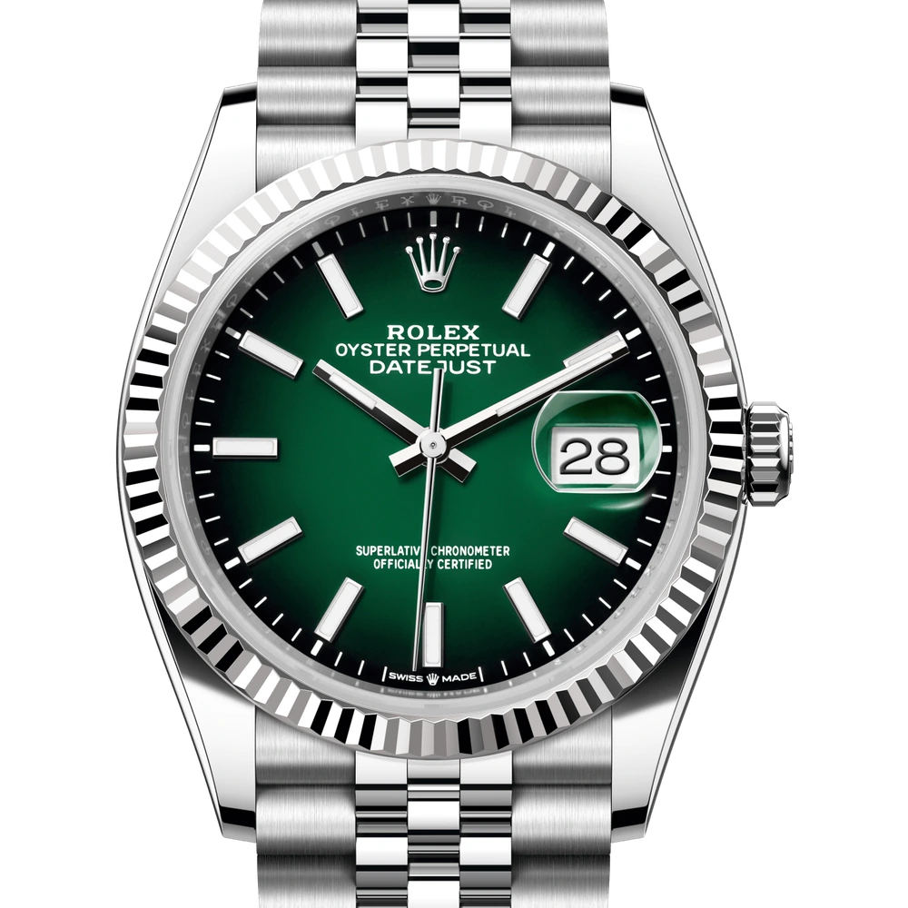 Rolex Datejust 36 Oyster, 36 mm, Oystersteel and white gold Reference 126234