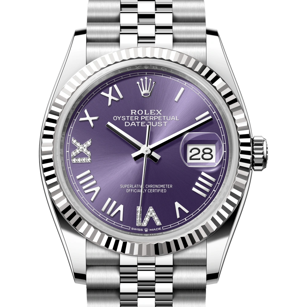 Rolex Datejust 36 Oyster, 36 mm, Oystersteel and white gold Reference 126234