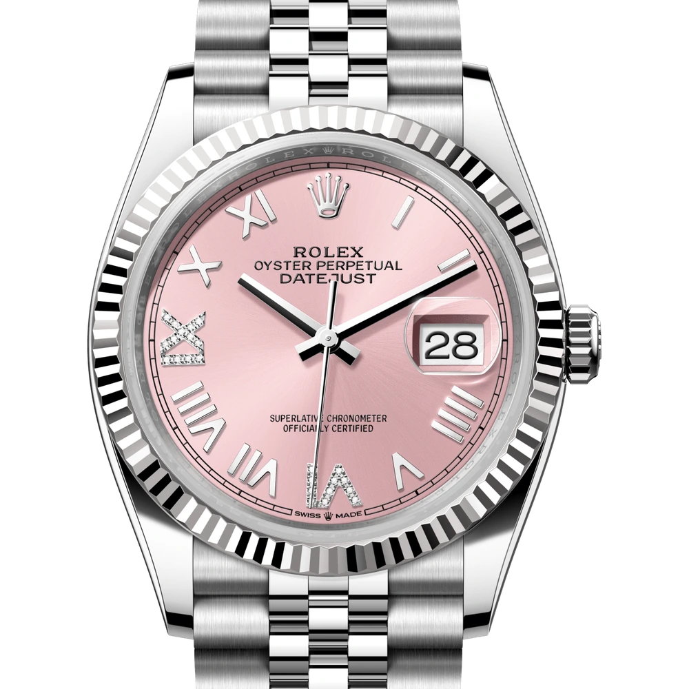 Rolex Datejust 36 Oyster, 36 mm, Oystersteel and white gold Reference 126234