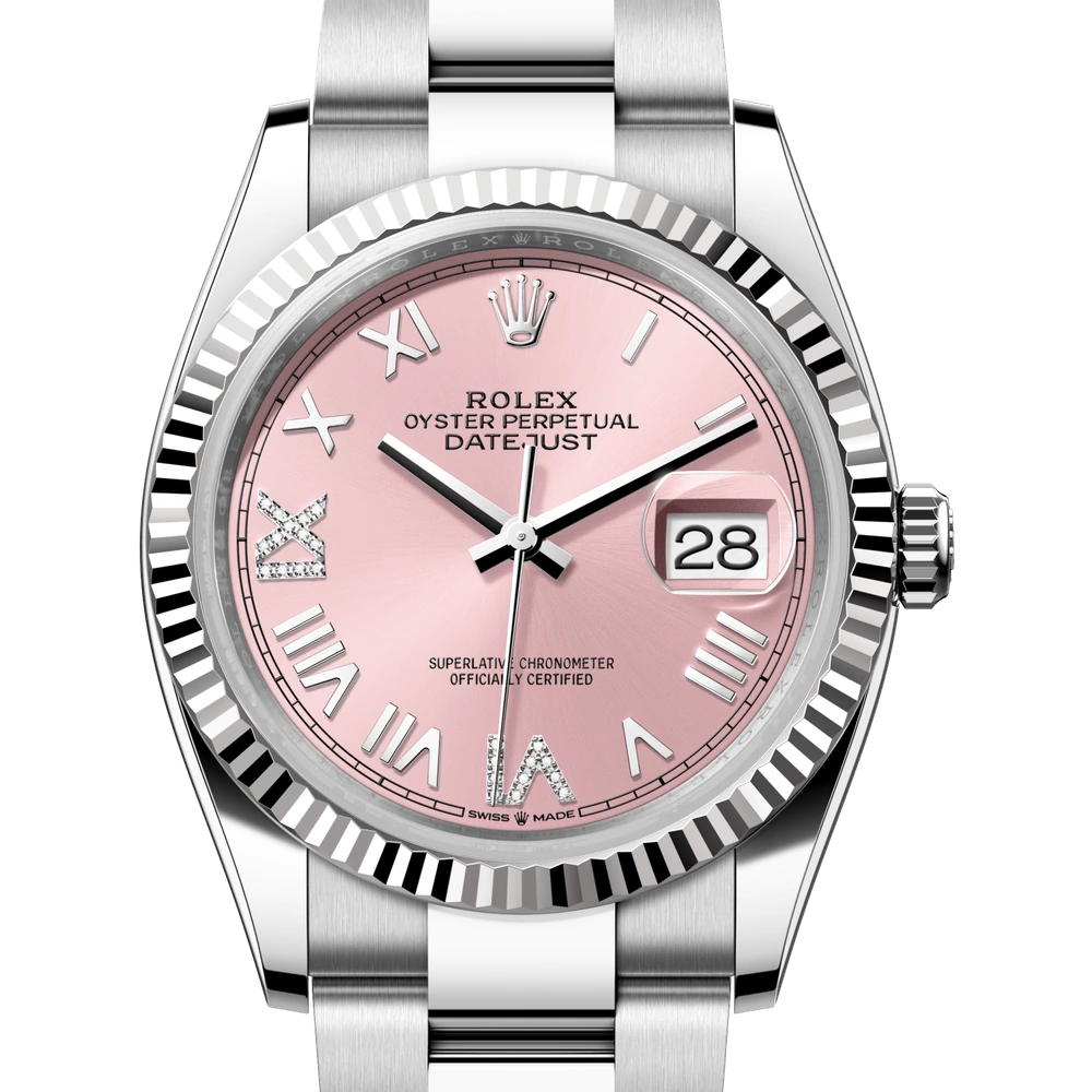 Rolex Datejust 36 Oyster, 36 mm, Oystersteel and white gold Reference 126234