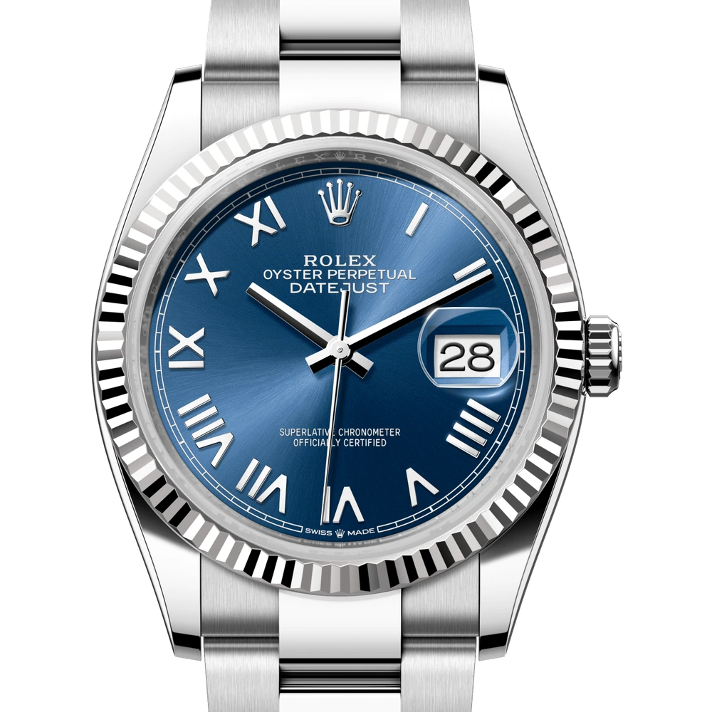 Rolex Datejust 36 Oyster, 36 mm, Oystersteel and white gold Reference 126234